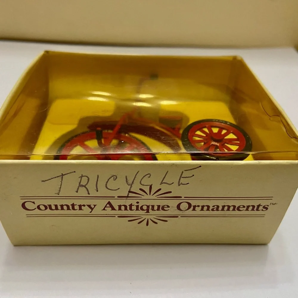 Vintage, Rare, Country Antique Toy- Ornaments- Tricycle - Picture 3 of 11
